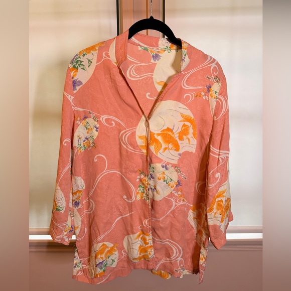 Tops - Vintage‎ Japanese Motif Blouse